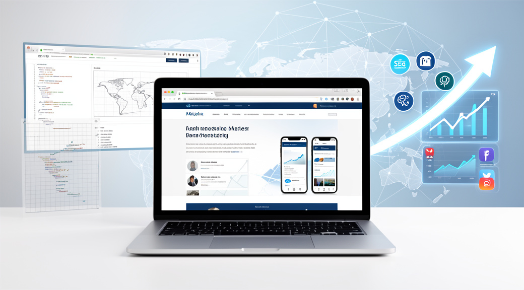 Website development and driving audience and traffic to it through digital marketing.